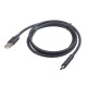 Kabel USB 2.0 typu AC AM-CM 1m czarny 