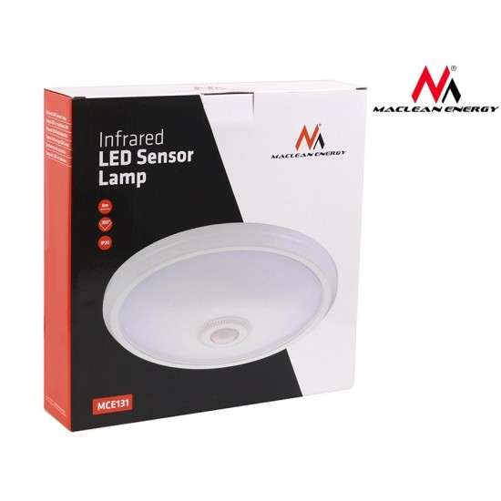 Plafon LED 12W z czujnikiem ruchu pir Energy MCE131 Zasięg 6m