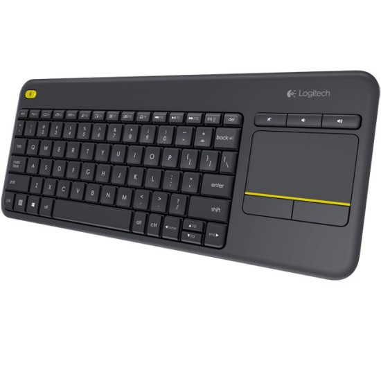 K400 Plus Wireless Touch Keyboard Czarna