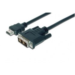 Kabel adapter HDMI Standard 1080p 60Hz FHD Typ HDMI A/DVI-D (18+1) M/M czarny 2m