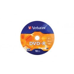DVD-R 16x 4.7GB 10P SP Matt Silver Wrap 43729 