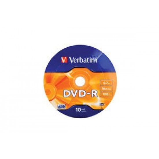 DVD-R 16x 4.7GB 10P SP Matt Silver Wrap 43729 