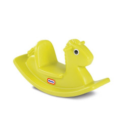 Koń na biegunach żółty