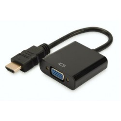Konwerter/adapter audio-video HDMI do VGA, 1080p FHD, z audio 3.5mm MiniJack