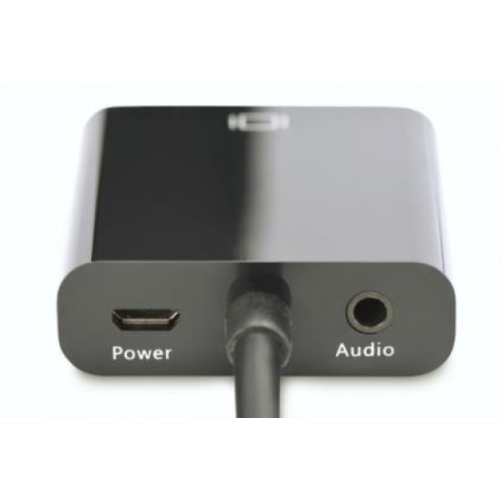Konwerter/adapter audio-video HDMI do VGA, 1080p FHD, z audio 3.5mm MiniJack
