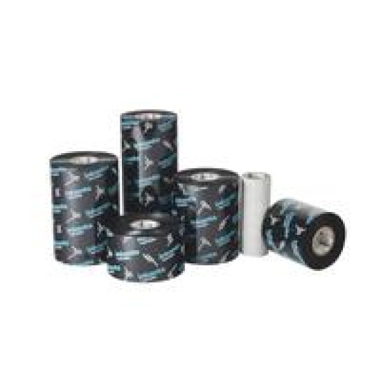 APR 6 - WAX/RESIN  220mm x 450m Black FOR GENERIC OUTSIDE. 1 UN = 1 Roll, Sold in boxes of 5 Rolls