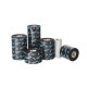 APR 6 - WAX/RESIN  220mm x 450m Black FOR GENERIC OUTSIDE. 1 UN = 1 Roll, Sold in boxes of 5 Rolls