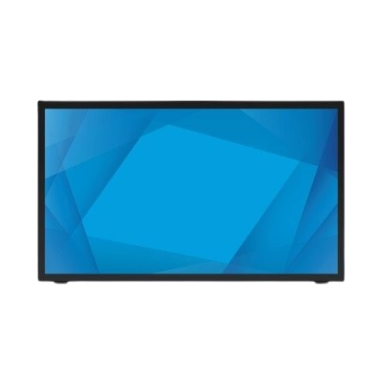 Elo 2270L 22-inch wide LCD Monitor, Full HD, Projected Capacitive 10-touch, USB Controller, Clear, Zero-bezel, Collapsible Stand, VGA, DP and HDMI video interface, Black, Worldwide