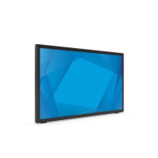 Elo 2470L 24-inch wide LCD Monitor, Full HD, Projected Capacitive 10-touch, USB Controller, Clear, Zero-bezel, Collapsible Stand, VGA, DP and HDMI video interface, Black, Worldwide
